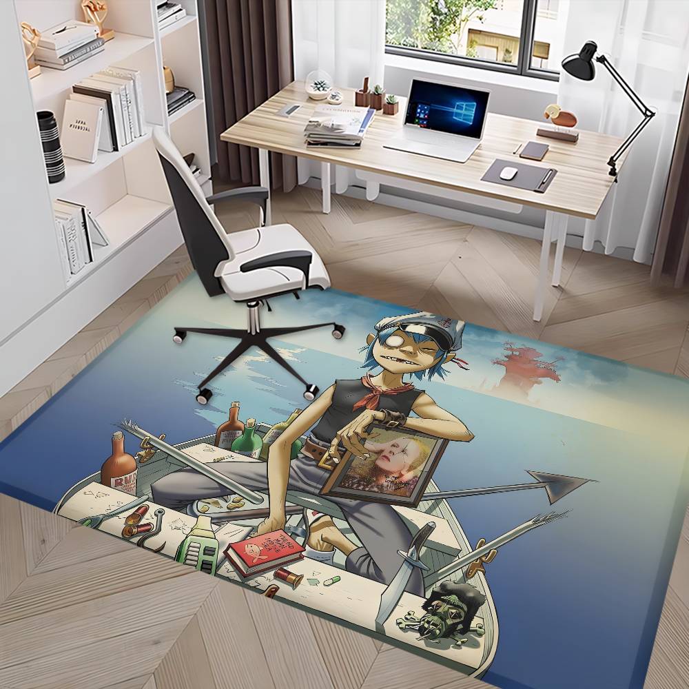 Gorillaz Band Bathroom Mat INS Style Soft Bedroom Floor House Laundry Room Mat Anti-skid Welcome Doormat