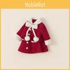 Cute Childrens Girl Dress Suit With Insulated Polyester Material And Button Closure For Winter Wear