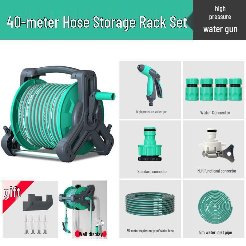 High-Pressure Car Wash Spray Head with Brush & Soft Hose