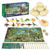 Dinosaur Egg Archaeological Excavation Simulation Dinosaur Model with Map Children's Puzzle Blind Box Handmade Toy