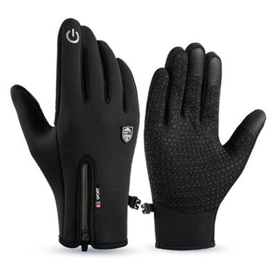 Guanti invernali per ciclismo uomo e donna antivento impermeabili in velluto caldi touch screen sci guida guanti per sport all'aperto