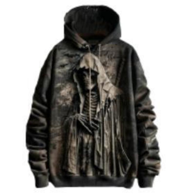 Herren Halloween Dunkler Stil Pullover Hoodie 3D Druck Herbst Winter