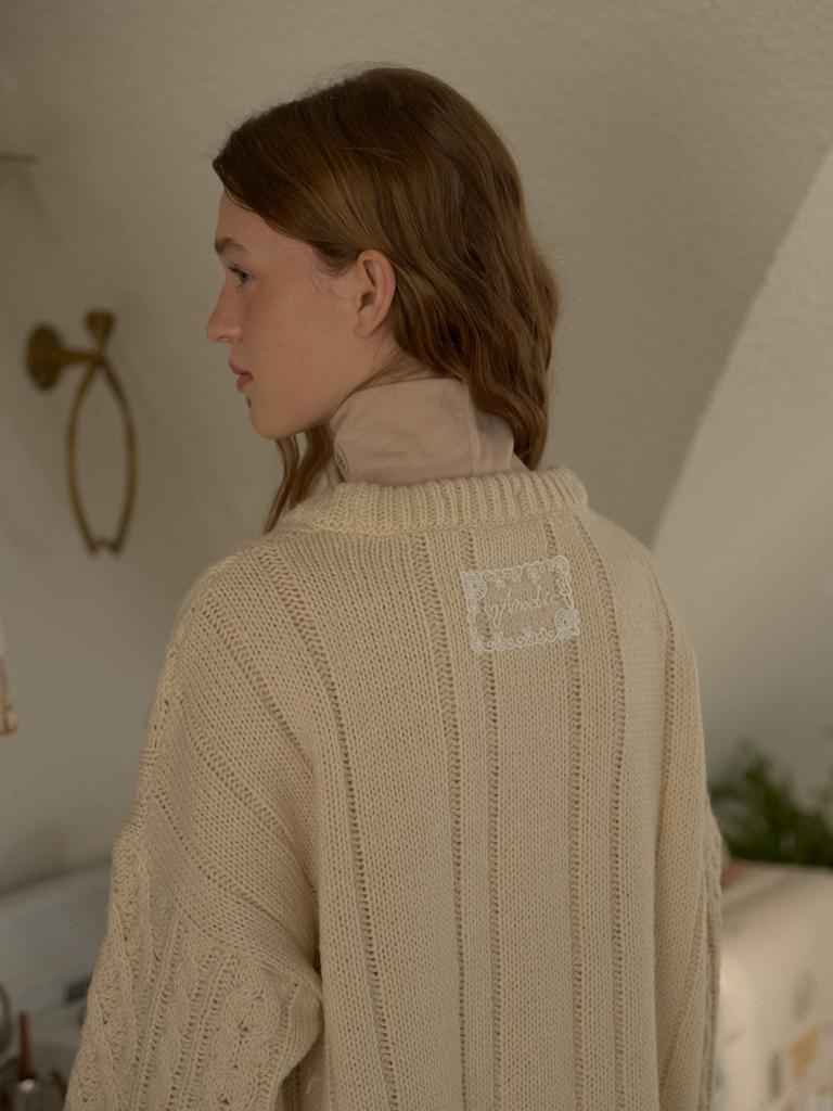 ANOETIC Cozy Cable Knit_Ivory