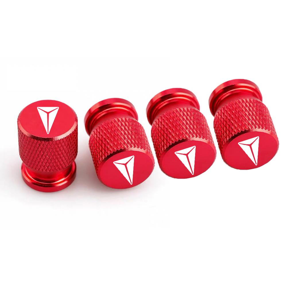 4pcs Car Tire Valve Caps Emblem Metal Dustproof Cap Car Emblem Tire Valve Covers for Changan DEEPAL S07 G318 S09 S05 L07 SL03
