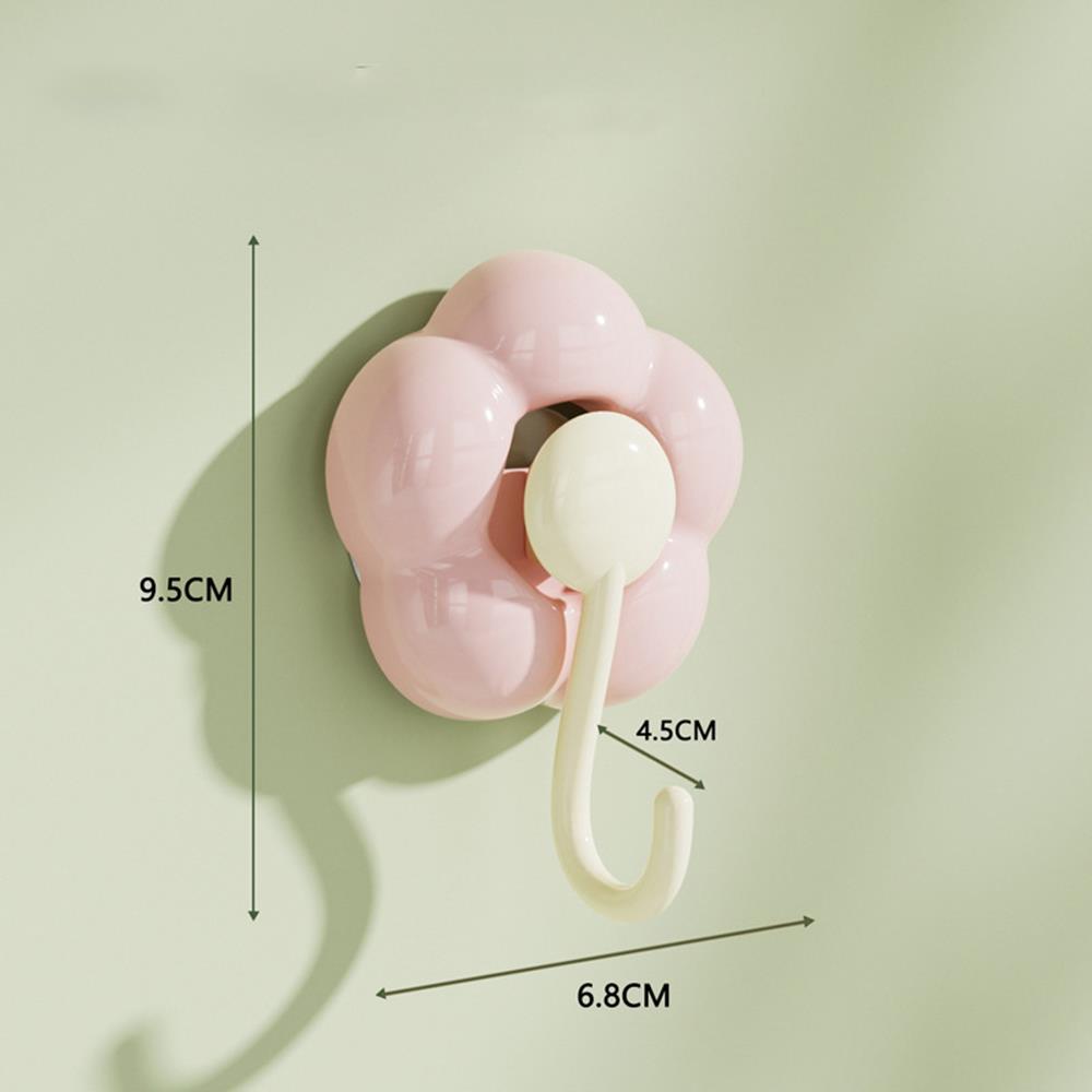 

Подсолнух Присоски Крючки Крючки в виде цветов Предметы домашнего обихода Бесследные крючки Креативные Милые Многофункциональные Мультяшные Крючки для ванной розовый