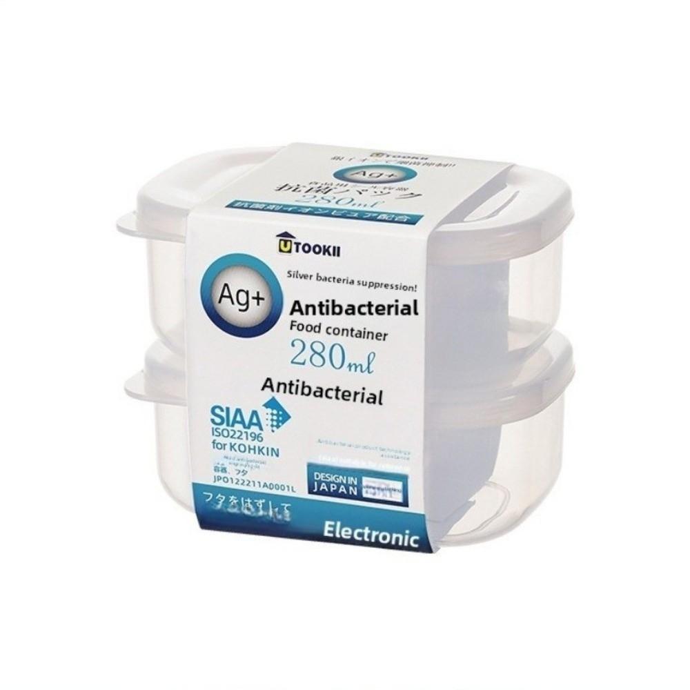 With Lid Refrigerator Organizer Transparent Sealed Fresh-Keeping Box Antibacterial Food Grade Frozen Storage Box