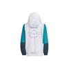 Adidas Color Block Hooded Casual Zip-Up Jacket Long Sleeve Kids Jackets White Blue IT4041