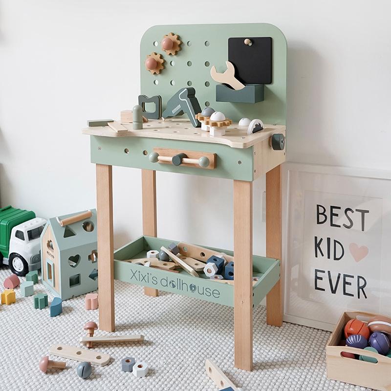 Children's Simulation Tool Table Disassembly and Assembly Game Kindergarten Early Education Area Corner Maintenance Disassembly Puzzle Play House Toy