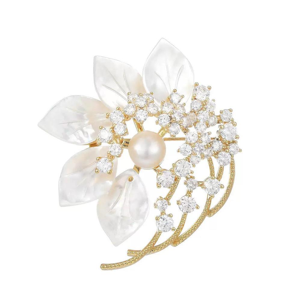 Bo Xin Yun Luxury Pearl Flower Brooch - Exquisite Elegant Corsage & Gift