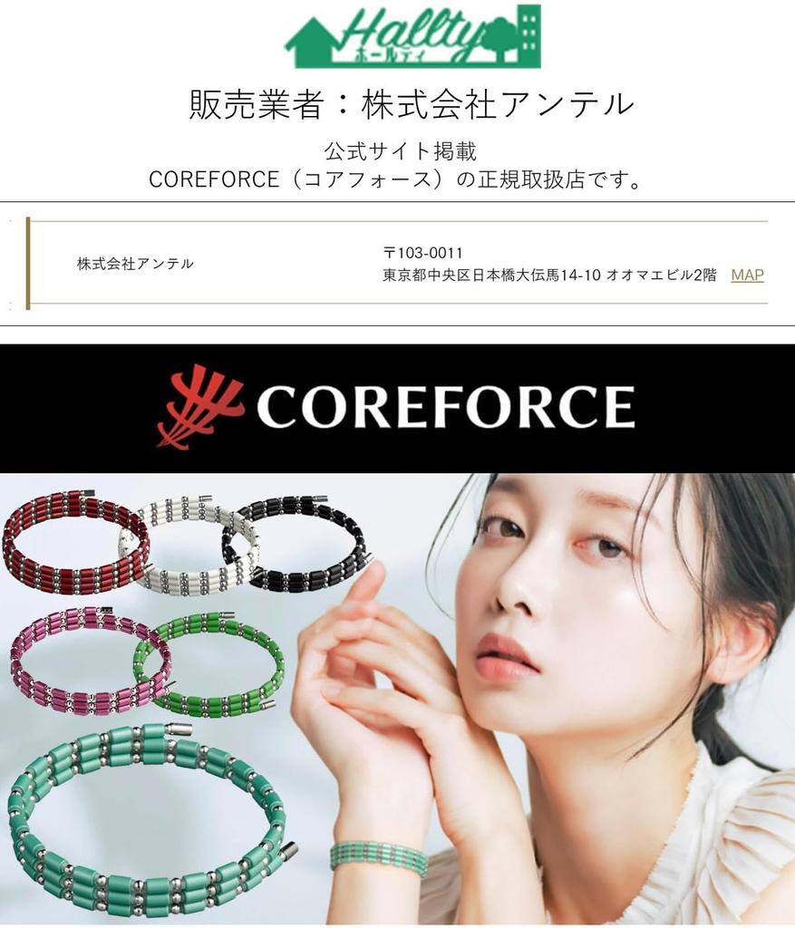 Core Force Loop Lapis Lazuli Bracelet with Official Handy Bag [COREFORCE] (50cm)