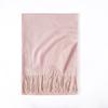 Solid Color Scarf Wavy Light Striped New Scarf Women's Winter Fresh and Sweet Macaron Monochrome Mid Length Scarf