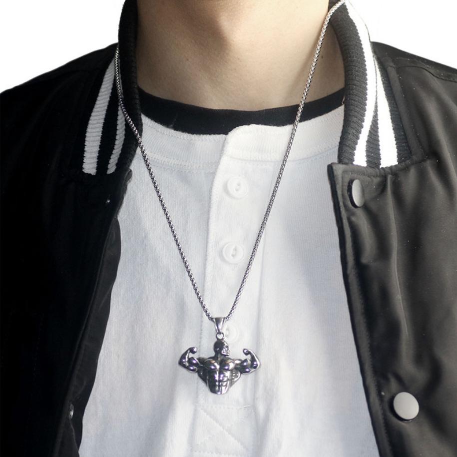 Buy Fashion Dumbbell Pendant Necklace 
