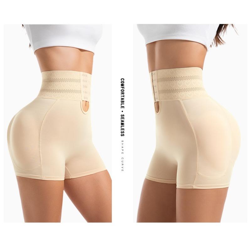 High Waist Tummy Control Butt Lifter Shaper Shorts With Hook Eye Closure