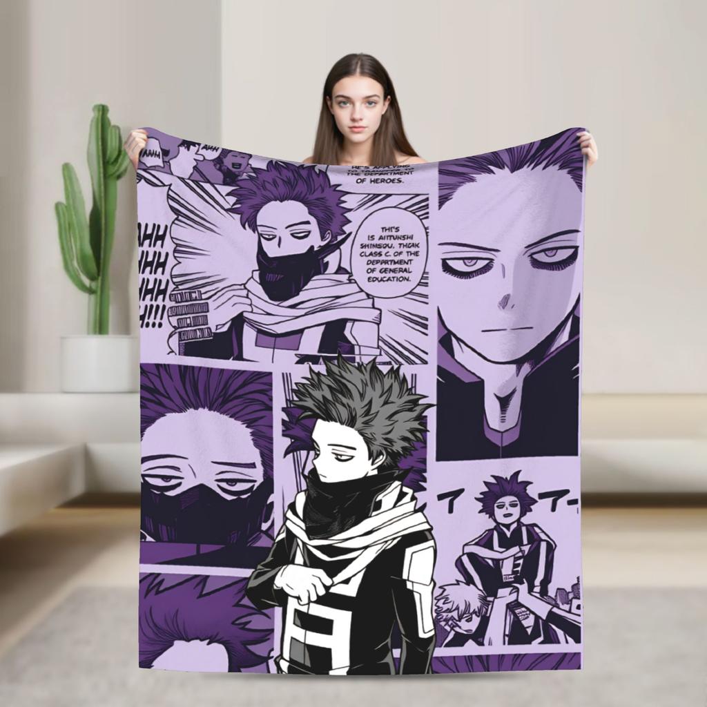 My Hero Academia Super Soft Blankets  Airplane Travel Plush Throw Blanket Aesthetic Couch Bed Flannel Bedspread Sofa Bed Cover