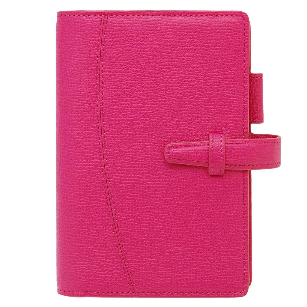 Franklin Planner Crumb Cloth Binder 64410, Pocket Size, 15mm, Passion Pink