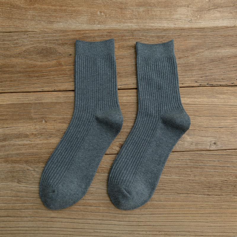

Мужские новые осенние утолщенные коммерческие дезодорирующие носки 1 pair серый