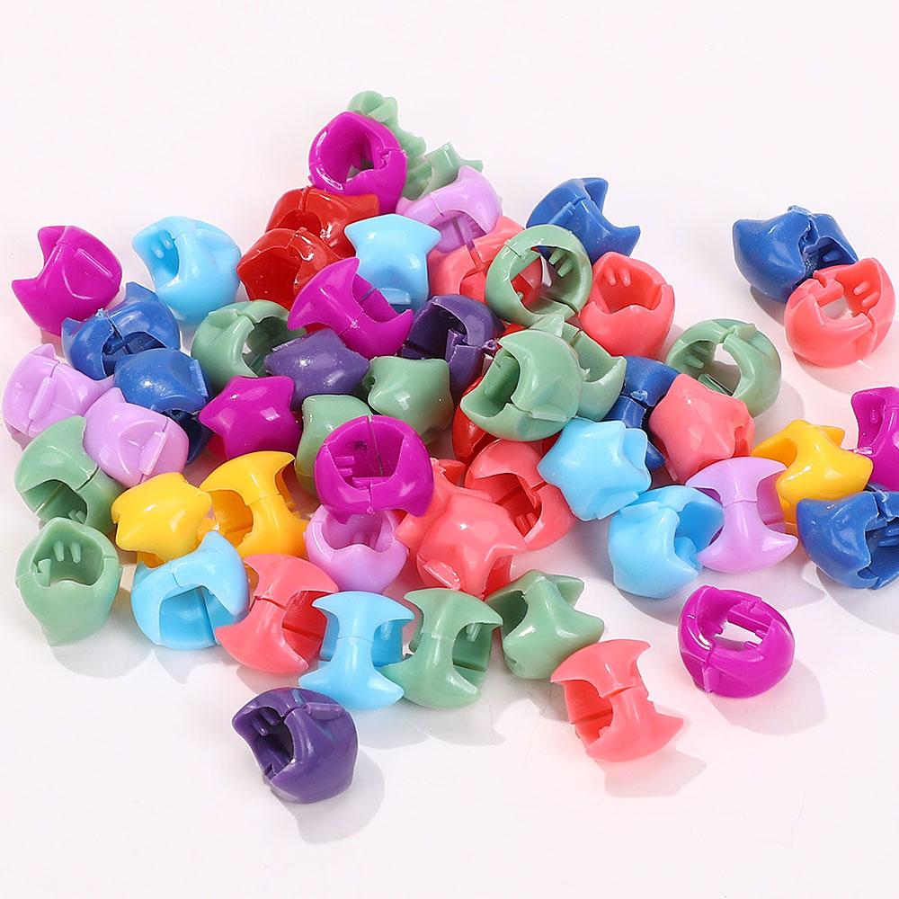 

50 шт. Красочные маленькие заколки для волос для девочек Милые цветы Звезды Милые заколки-крабы Стайлинг для девочек Детей Головные уборы Аксессуары для волос