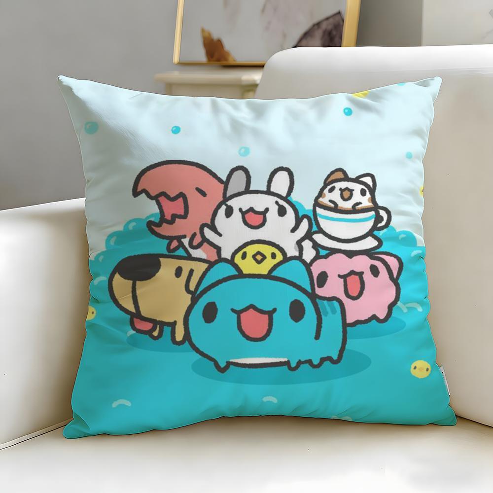 Beliebte Cartoon-Bugcat Capoo Kissenbezug Weich & Leicht zu Waschen – Vielseitig für Sofa, Bett, Reisen und Büro