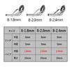 Top Guide Rod Guide Stainless Steel Fishing Rod Tip (8-1.8mm