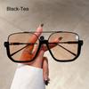 Half Square Frame Oversized Sunglasses Women Men Brand Design Fashion Shades Trendy UV400 Sun Glasses Trendy Ins Metal Eyewear