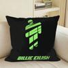 Album CoverS BBillieS EEilish Patten Square Sofa Pillow Cover Solid Color Living Room Home Decor Cushion Case