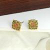 Chinese Knot Retro Enamel Stud Earrings: Elegant Lightweight National Style for Women