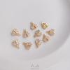 14K Gold-Filled Zircon Beetle Pendant for DIY Jewelry
