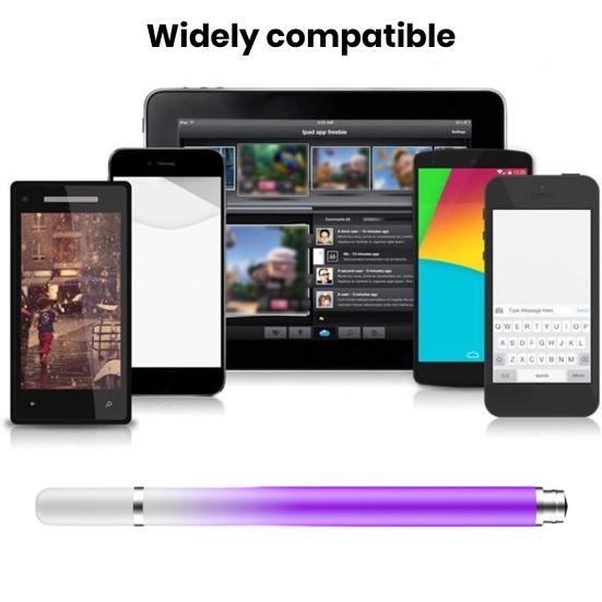 Tablet Stylus Sensitive Transparent Disc Nib Gradient Color Widely Compatible Precise Smooth Writing