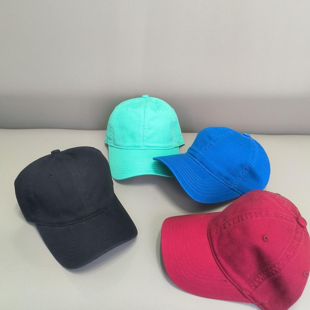 Baseball Cap Peaked Cap Outdoor Summer Ins Wind Solid Color Visor Minimalist Retro Pure Cotton Light Version