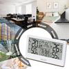 Baldr 8.5" Large Screen Weather Station RCC Atomic Alarm Clock Thermometer Hygrometer Moon Phases 100M Wireless Outside Forecast