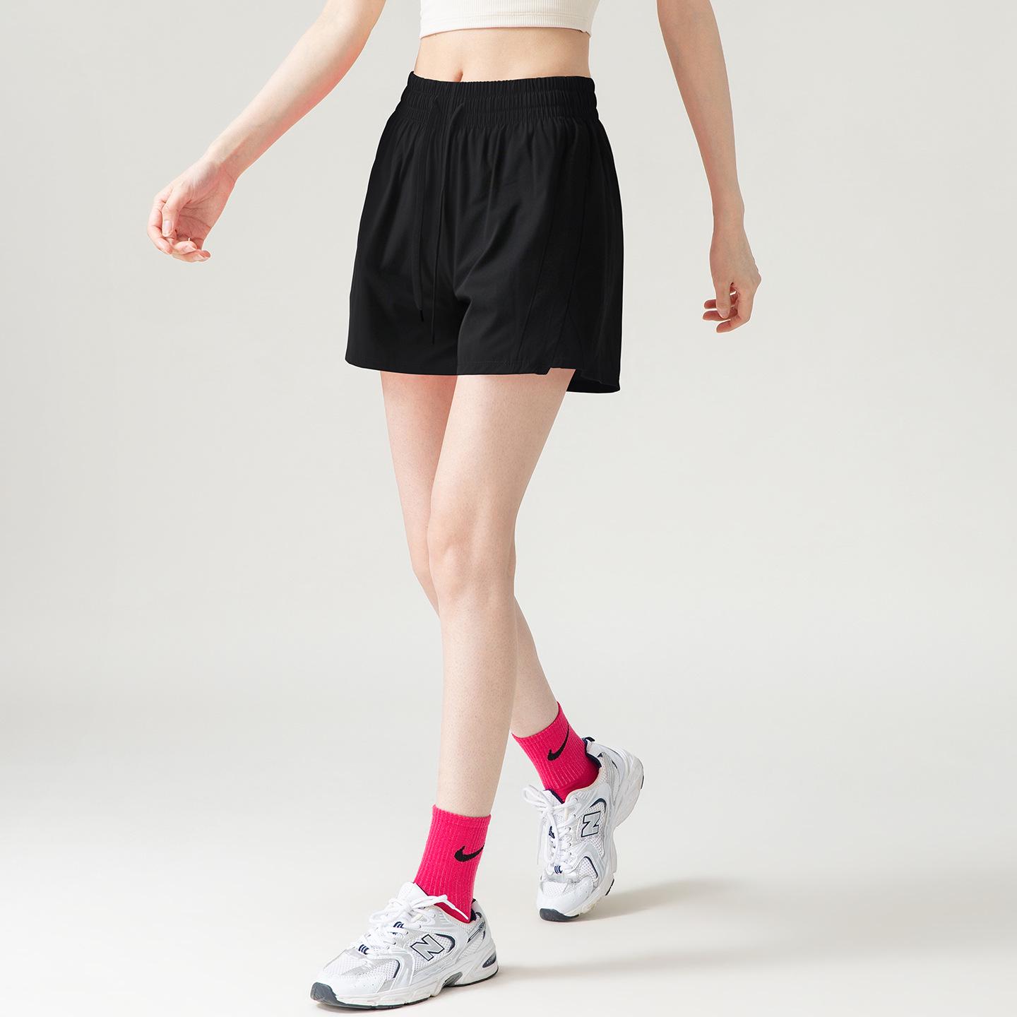 Women s Quick-Dry High-Waisted Mesh Sports Shorts for Yoga, Running & Casual Wear L