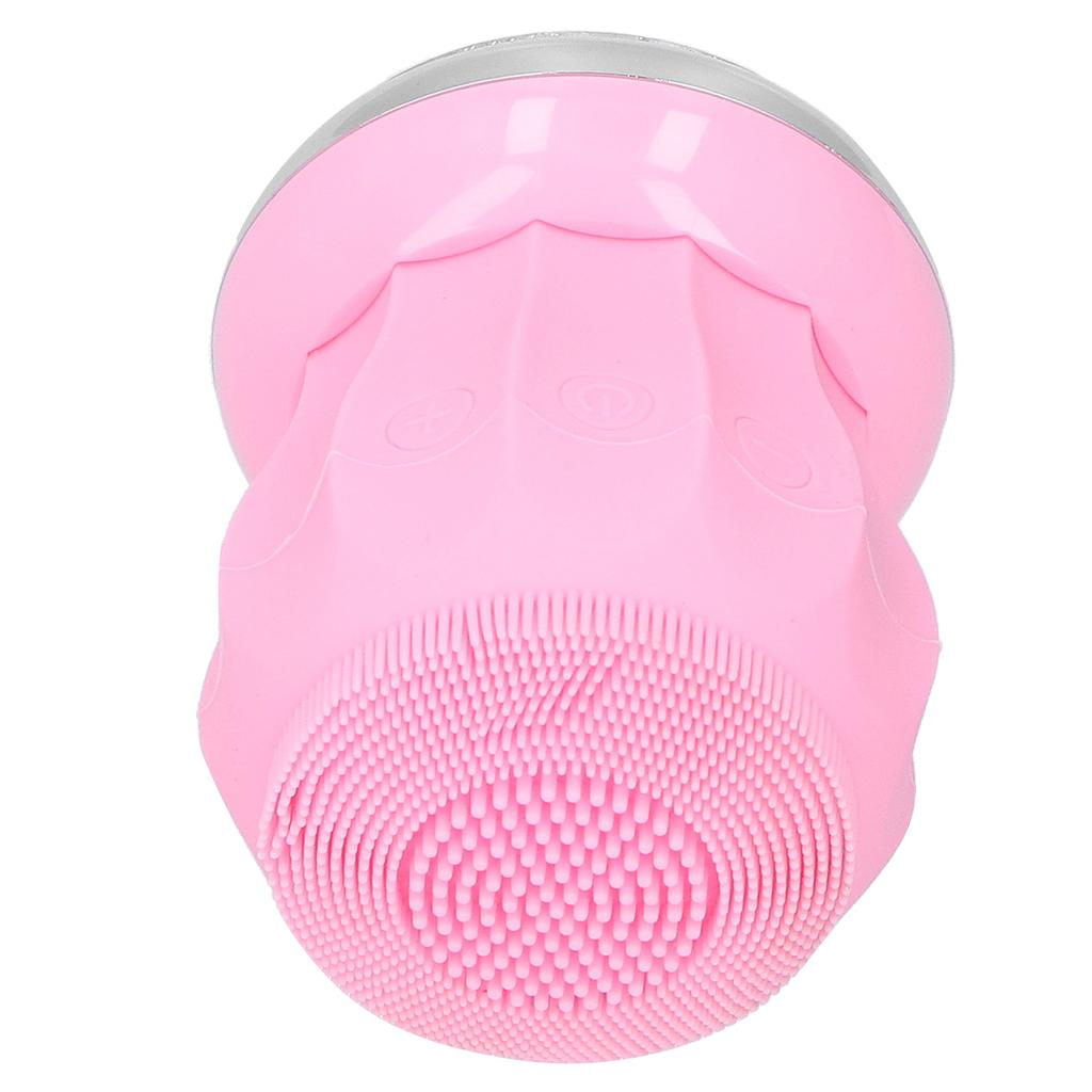 Vibration Face Cleansing Brush 45 celsius Constant Temperature Deep Cleaning Silicone Face BrushBlue