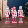 Pink Dessert-Style Nutcracker Ornament Set