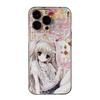 Kawaii Chibi Bunny Girl Rabbit Clear Phone Case for iPhone 17 16 15 14 13 12 11 16E Series Pro Max Plus Double Layer Protection