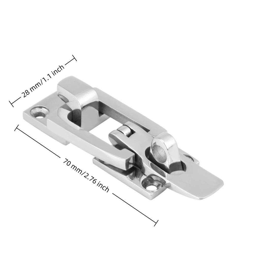 70mm Marine Boat Latch 316 Stainless Steel Hatch Latch Clamp Anti Rattle Latch  Marine Hardware