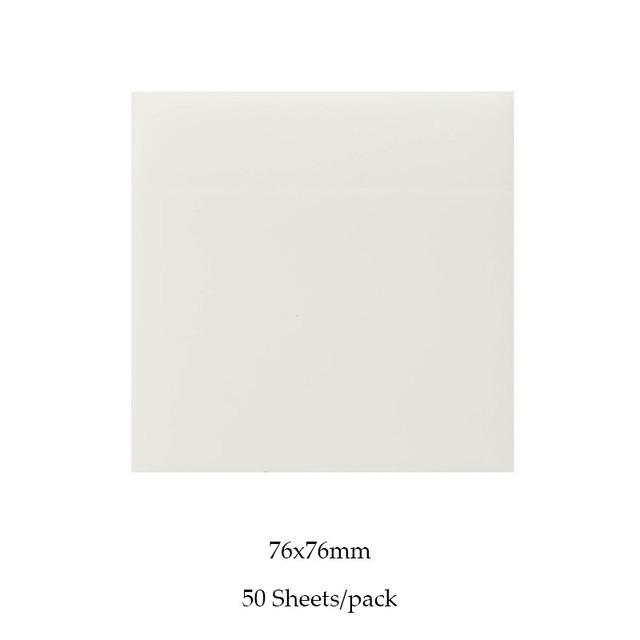 50 Sheets Creative Transparent PET Waterproof Posted It Sticky Note Pads Notepads Posits for School Stationery Office Supplies