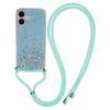 For iPhone 17 Case Cute Bling TPU Epoxy Phone Cover with Lanyard