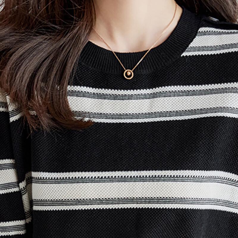 Srcr Women's Contrast Wool Blend Half-Sleeve Knit Top