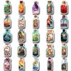 10/30/50PCS INS Style Bottle World Cartoon Stickers Aesthetic Luggage Skateboard DIY Graffiti Girl Gradient Cute Sticker Kid Toy