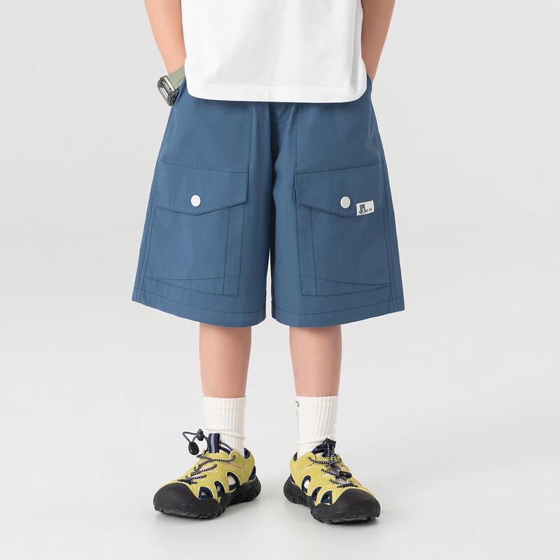 Boy's Washed Cotton Cargo Shorts