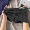 Striped Cotton Men's Boxer Briefs - Comfortable, Breathable Underwear for Teens and Adults