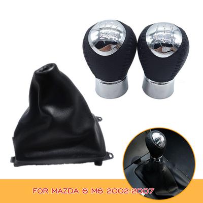 Για το Mazda 6 M6 2002-2007 Chrome Styling Gear Shift Knob Lever Shifter Pen Gaiter Boot Content coverage