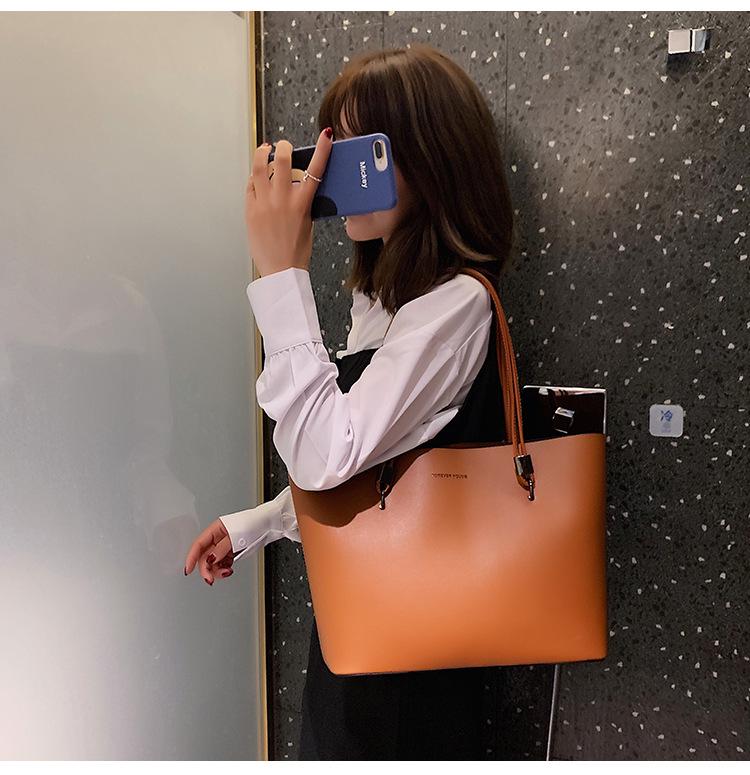 2025 Damen Minimalistische Große Tragetasche: Französische Nischen-Umhängetasche mit ausreichend Fassungsvermögen für Pendeln und Unterricht