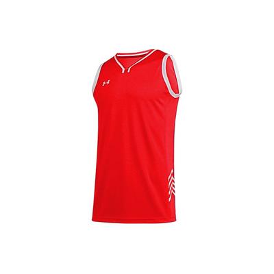 Color Block Knitted Training Basketball Vest Men Tops Red 21500104-600