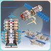 1Pc Wooden 3D Three-dimensional Puzzle Aerospace Space Station Beidou Satellite Model, Children's Handmade DIY Puzzle Toys