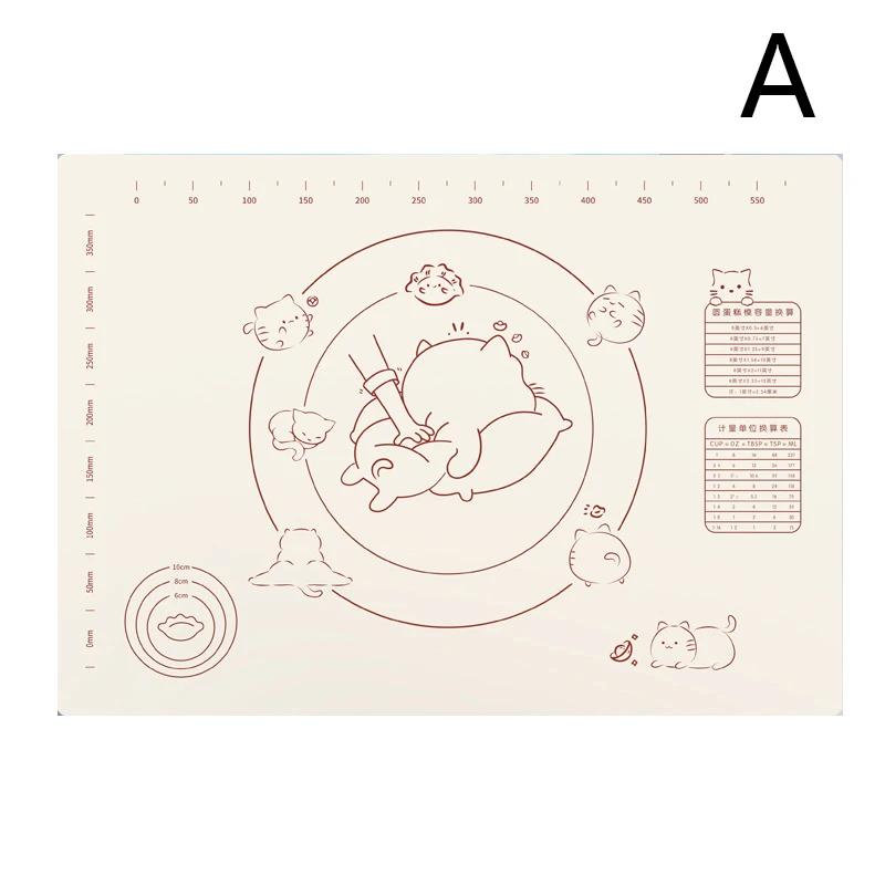 70*50CM Silicone Pad Kneading Mat Non-Stick Baking Mat Sheet Kneading Dough Mat For Kitchen Rolling Pizza Dough Cooking Sheet