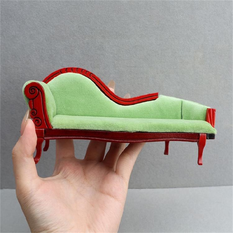 Doll House Lounger Model 1/12 Scale Miniature Dollhouses Chaise Lounger Ideal for DIY Projects and Photography