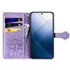 For Xiaomi 14T Leather Wallet Case Flip Phone Cover with Cute Cat Dog Pattern