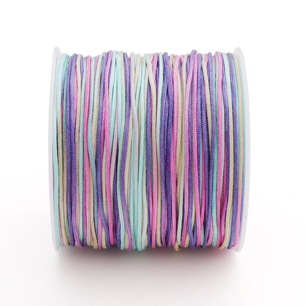 5-50m/lot 0.8mm Cotton Cord Nylon Cord Thread String DIY Beading Braided Bracelet Jewelry Making