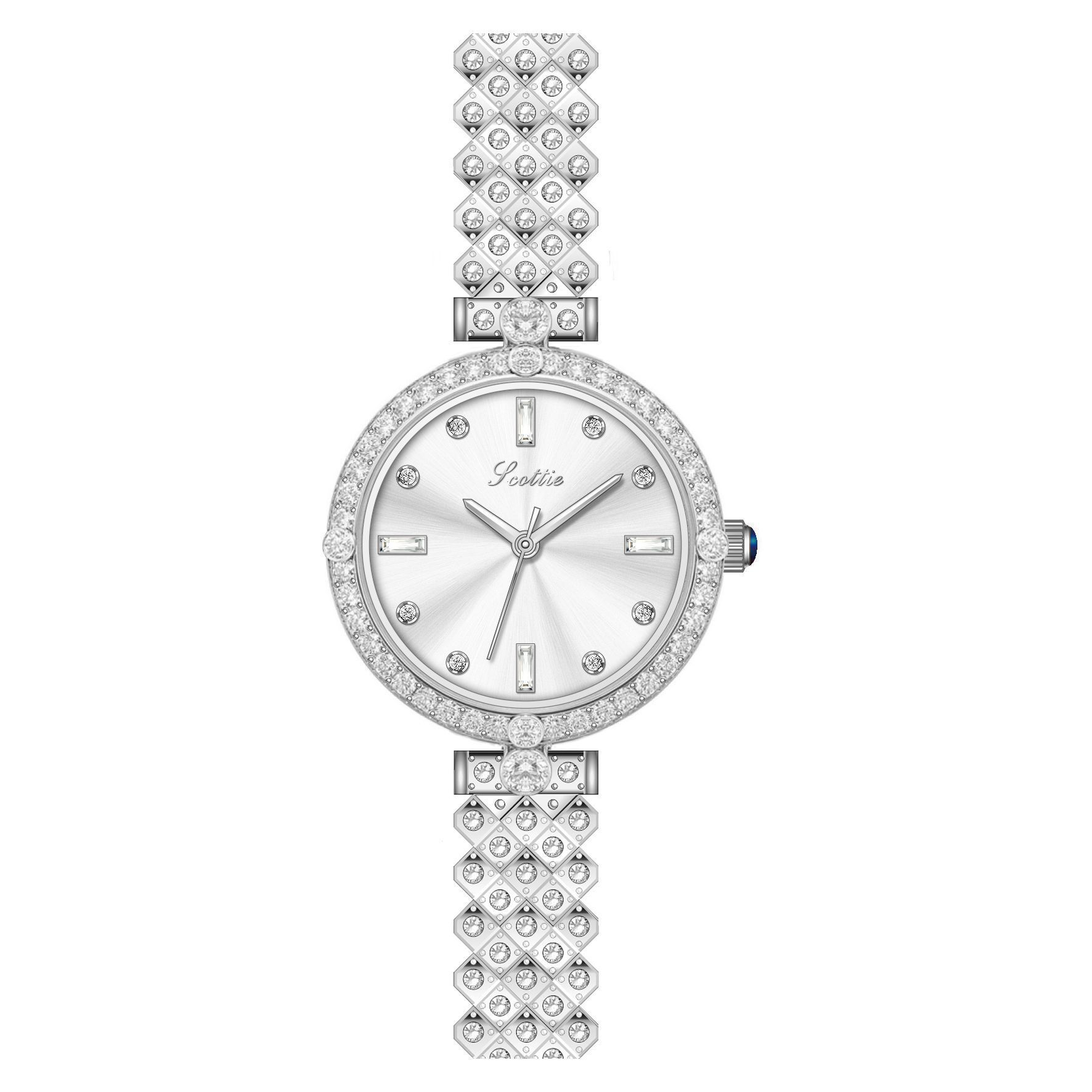 9636C Women S Watch Bracelet Watch Women S Fritillary Full Diamond Xiaohongshu